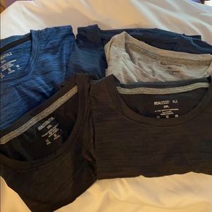 5 Pack:Men's Dry-Fit Active Athletic Tech Tank Top